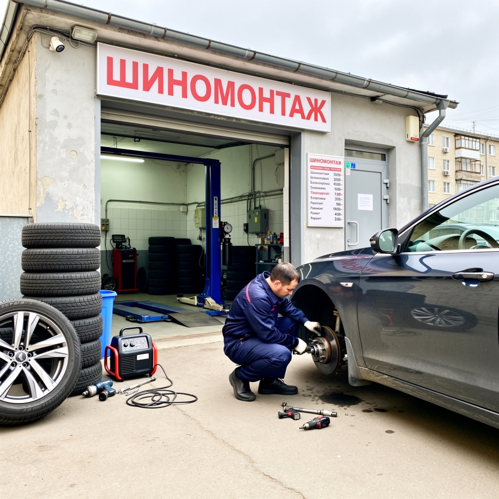 Цены на шиномонтаж в России вырастут на 15 процентов весной