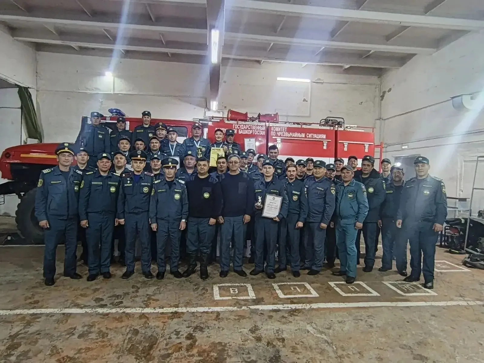 В Баймакском районе пожарные сдали экзамен на скорость и сплочённость