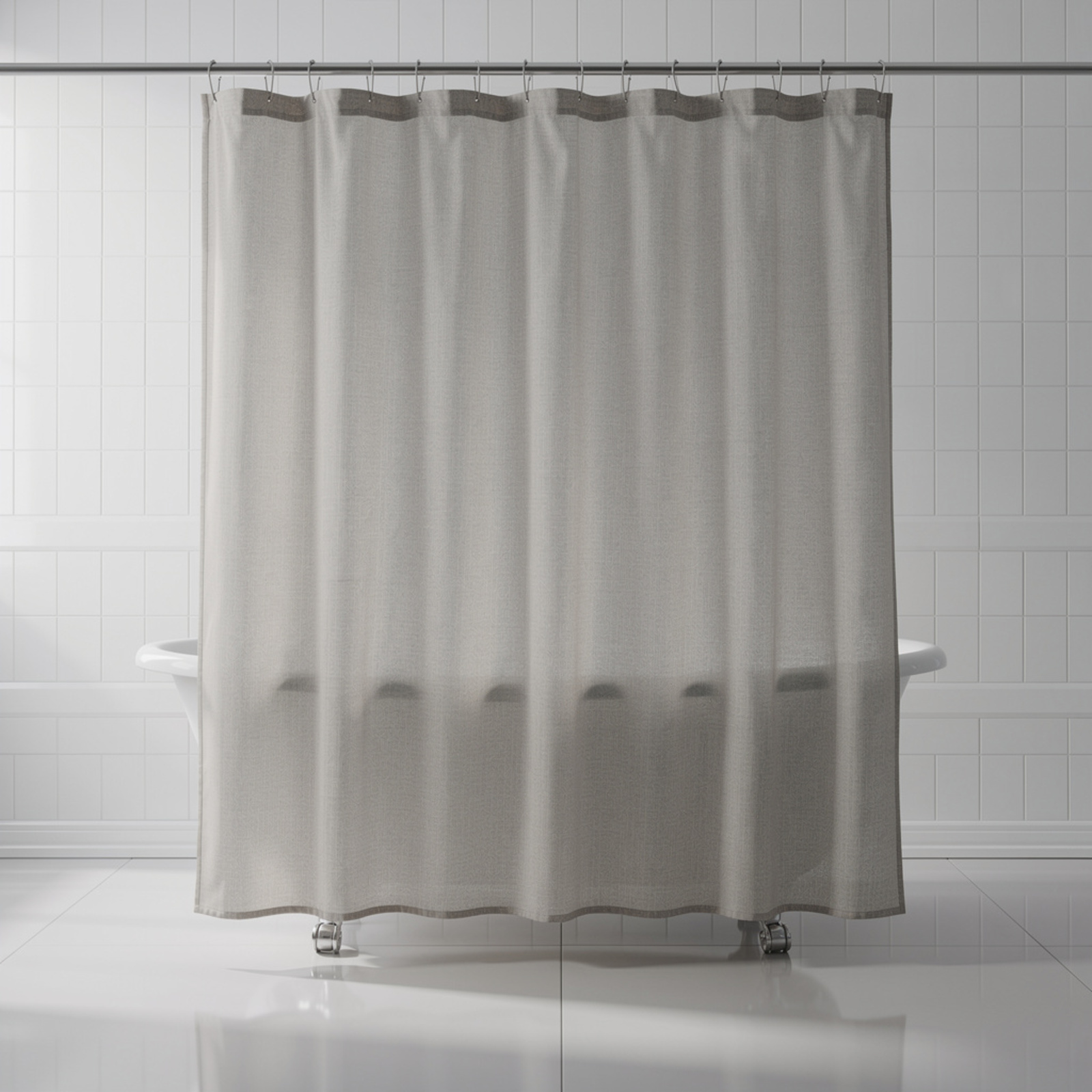 Эффективный способ очистки душевой шторки от налета и плесени