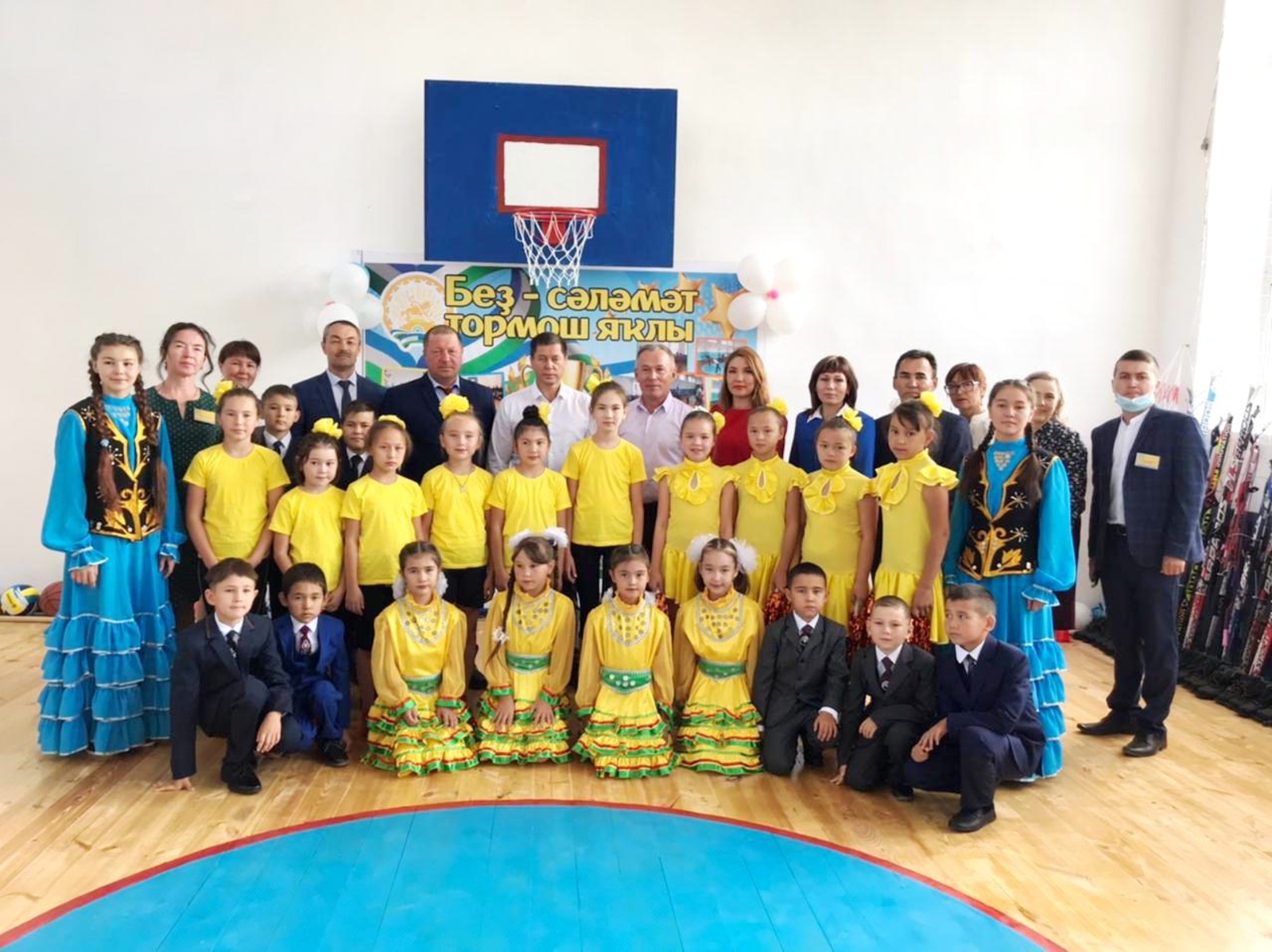 В Ишмурзинской сельской школе после капремонта открыли спортзал