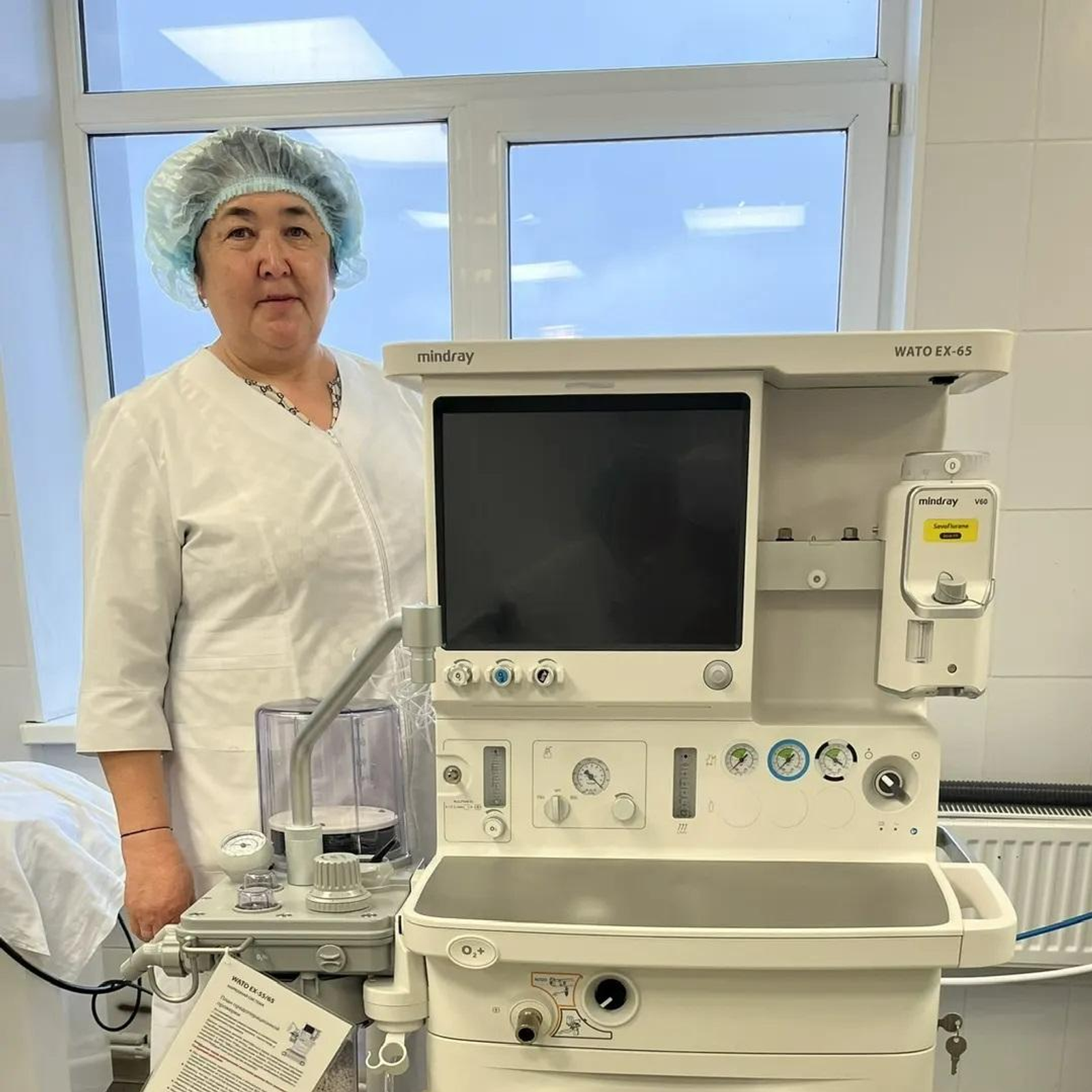 В женскую консультацию Акъяра закупили новый наркозно-дыхательный аппарат