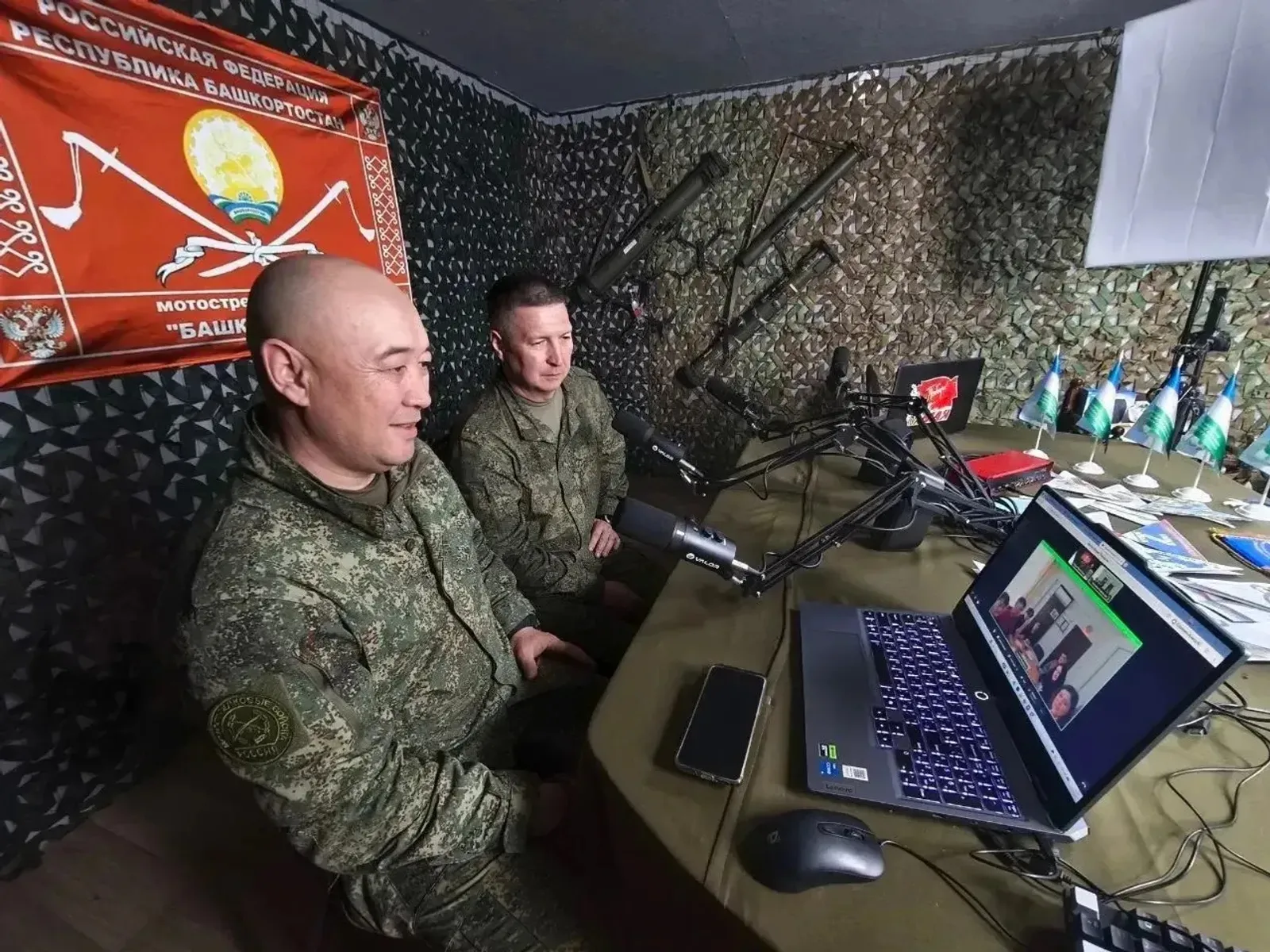 Бойцы полка «Башкортостан» вышли на прямую связь с журналистами из зоны СВО