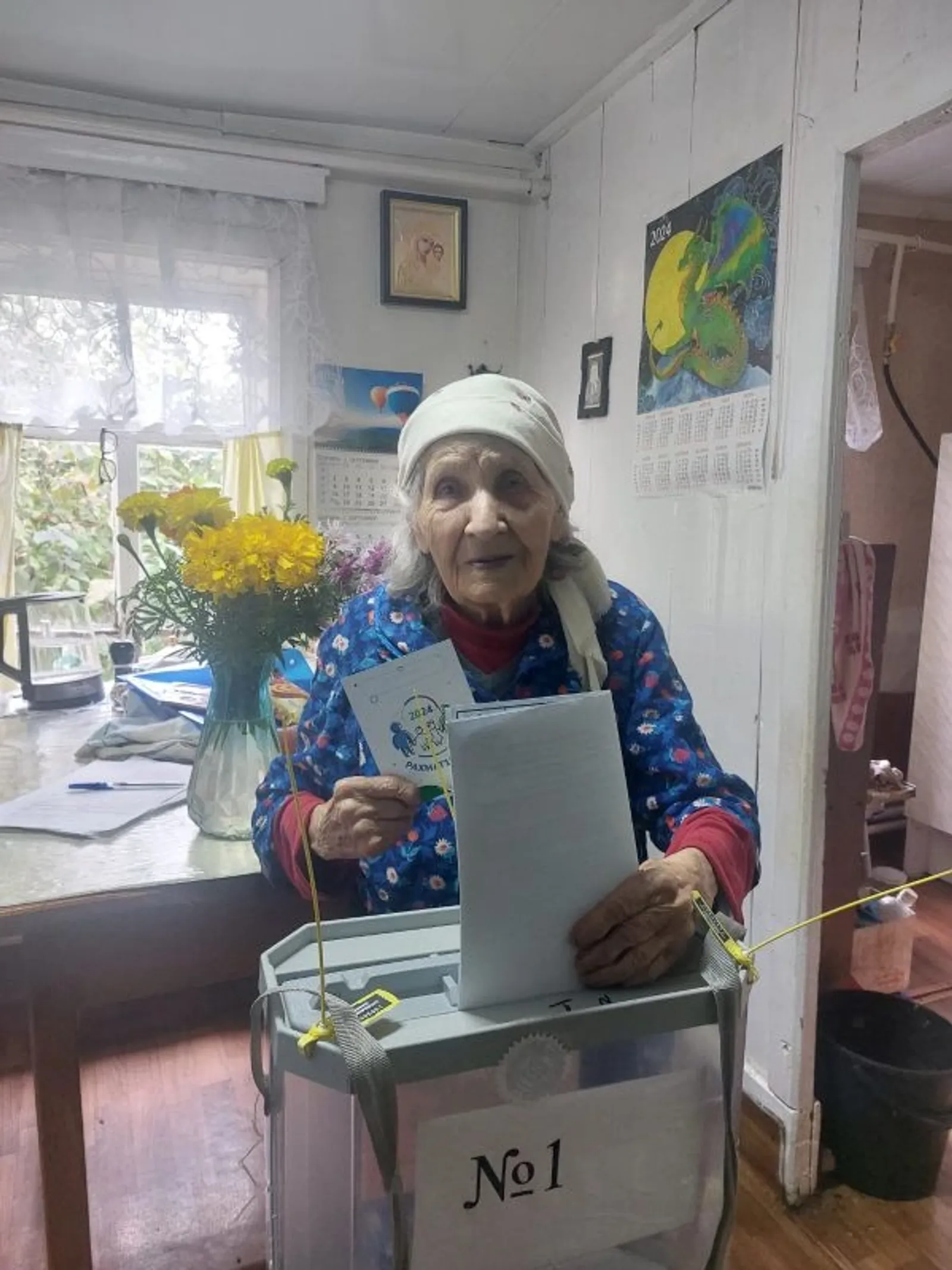 В Баймаке проголосовала 101-летняя ветеран ВОВ