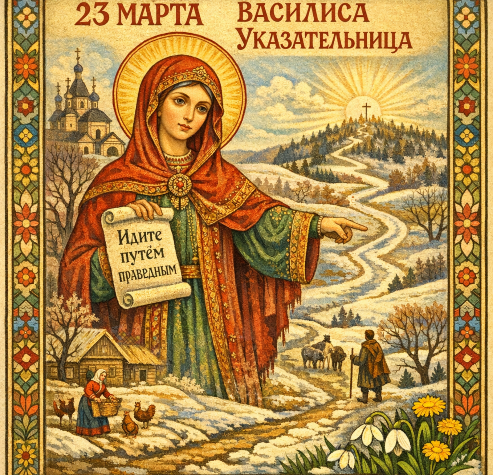 Василиса Указательница 23 марта приносит весну и удачу в делах
