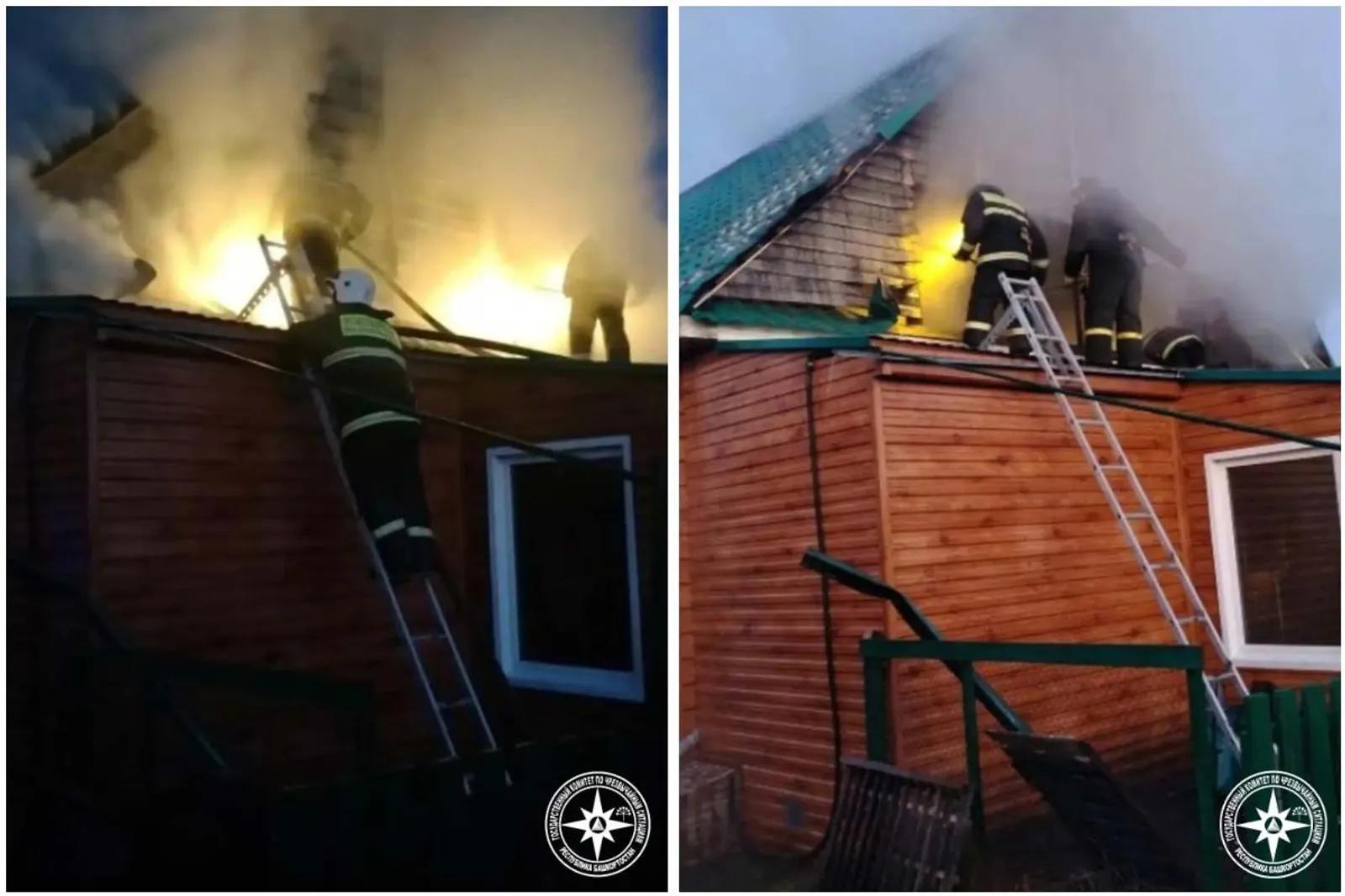 В первой столице Башкирии ликвидировали ночной пожар